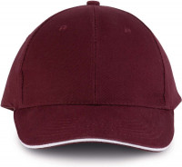 Burgundy / White