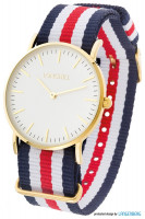 donkerblauw/wit/rood