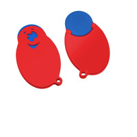 blauw/rood