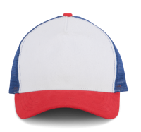White/French red/Reflex blue