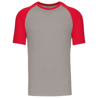 Light Grey / Red