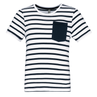 White / Navy Stripes
