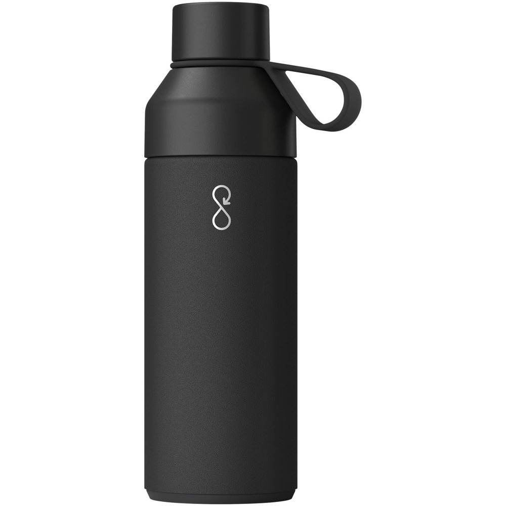 Ocean Bottle vacuümgeïsoleerde waterfles van 500 ml - Obsidiaan zwart